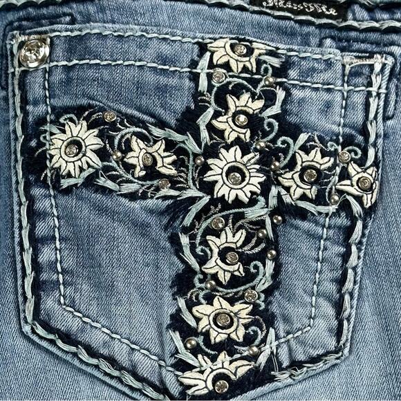 Miss Me JP5816B Boot Cut Jeans - Low Rise - Picture 3 of 15